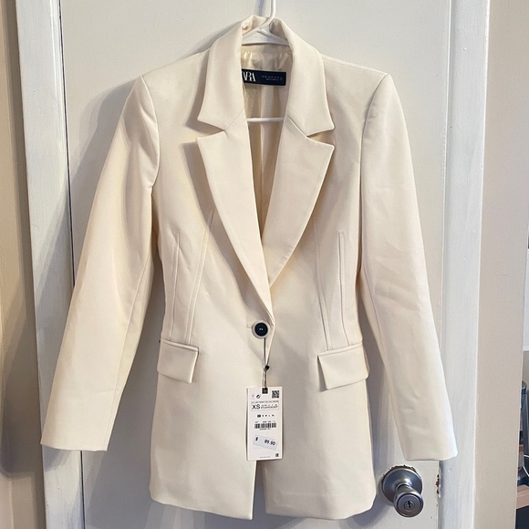 Zara Jackets & Blazers - ZARA BLAZER CREAM